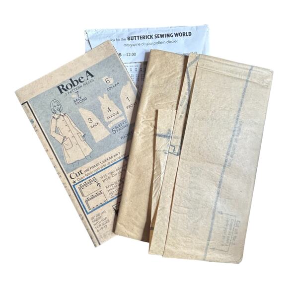 Butterick 4025 Misses' Robe Pattern - Size 12 - Picture 5 of 5